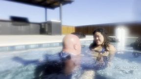 Lex Goes Down, Kim Chi Keeps Him Down, A Hot Tub Fantasy