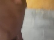 Jerking off in basement