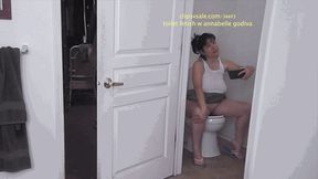 PEEING AND TAKING A CLOSE UP VIDEO FOR C4S 148215