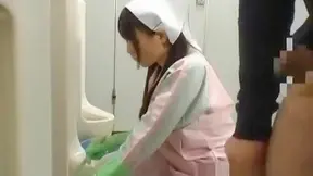 JAV Enchantress Flaunting Her Alluring Body While Drinking Piss in the Bathroom -