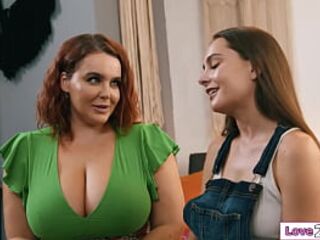 Stepmom Natasha Wonderful keeps seducing her stepdaughter Aften Opel until that babe gives in. The teen is facesitting the mother i'd like to fuck then fingers and licks her butt