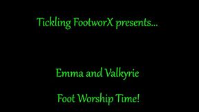 Emma and Valkyrie Foot Worship