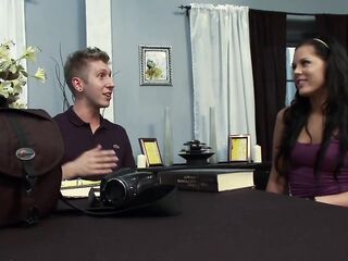 eighteen Year Old Madison Parker Gets Pounded In Sorority Lounge