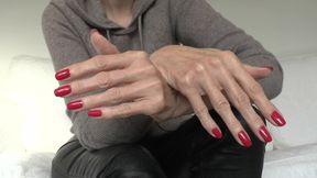 Worship My Red Fingernails and Masturbate! Lady Victoria Valente