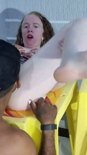 She does this every day with her neighbor's dick. I hope no one finds out   Clip 2