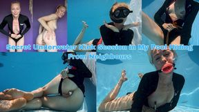 Secret Underwater Kink Session in My Pool Hiding From Neighbours - WMV