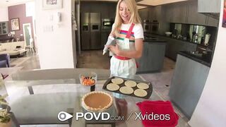 POVD Thanksgiving Cummed Party With Kenzie Reeves