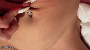 POV Playing with My Belly Button Ring