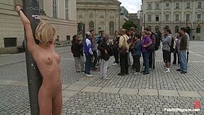 Paris Pink And Tommy Pistol - Euro Girl Gets Punished In Public