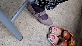 Meine Strumpfhosen- F&uuml_&szlig_e in Damen Pumps und Pantoletten