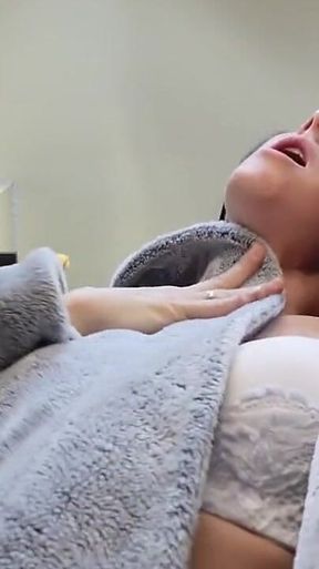 Straddled Fuzzy Robe Tease