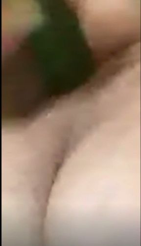 Play Alone with Huge Cucumber