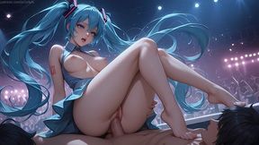 Hatsune Miku And Miku Hatsune - Sex Concert 18+ From Miku! Public Sex, Anal And Blowjob On The Stage!