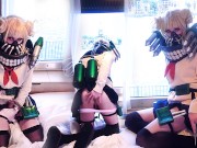 Himiko Toga Edges and Fingers her Ass