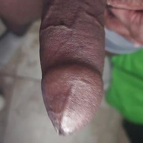 Bouncing veiny dark african ebony cock around