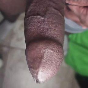 Bouncing veiny dark african ebony cock around