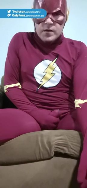 Jerking off Cosplay the Flash Latino Masturbation Chileno