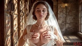 a wedding dress, infidelity, and hot cum on her face.[ai]