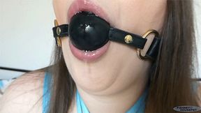 Ball Gag Spit Play