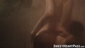 Wet and passionate scissoring by horny lesbians Chloe Cherry and Serene Siren