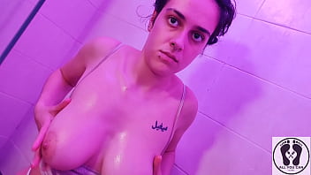 WET AND MESSY FULL BODY OILED BOOBS ASS PUSSY IN THE SHOWER