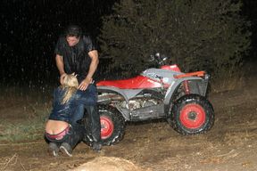 Brittney Skye Gives A Deep Throat Blowjob While Sitting On A 4 Wheeler