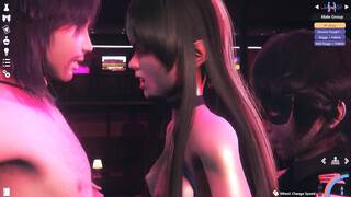 HONEY SELECT 2 - cute HHHHIIII fucked and double penetrated on stage