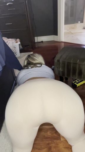 Equestrian Stepmom Finds Her Stepson Sniffing Her Riding Pants