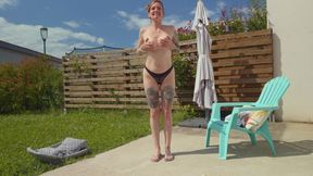 I Fuck My Coach in Her Garden and Cum in Her Mouth