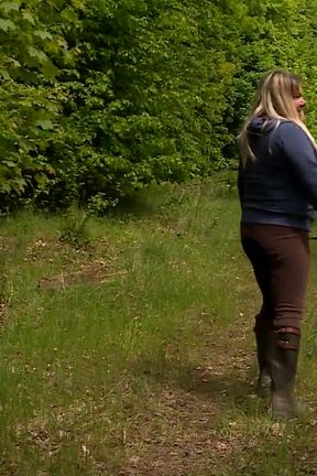 Big ass blonde gets a hard fuck outdoor on the grass