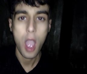 Play with Cum in Mouth After Cruising - Swallowing Stranger Cum