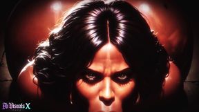 Interracial Fantasy: Ebony Beauties Worship Big White Cock - Ai Generated