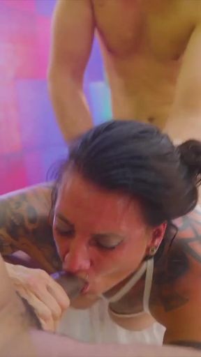 Intense Rough Gang Bang  Interracial DP, Double Anal, and ATM   Clip 1