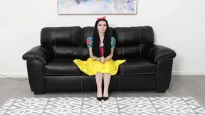 Petite Snow White loves her close-up anal creampie