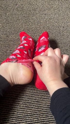 red socks removal