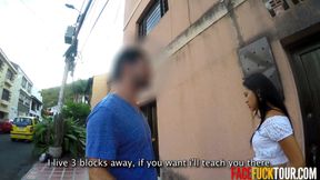 Amateur Latina Deep Throats Big Cock Stranger She Just Met on The Street
