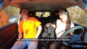 Czech babe goes reckless with sloppy blowjob and doggystyle