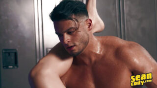 Blowjob, masturbation, cumshot, bareback &#8211; Axel Rockham and Michael Vente, big cock getting anally fucked