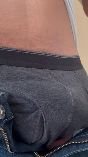 Undressing and playing with cock   Clip 1