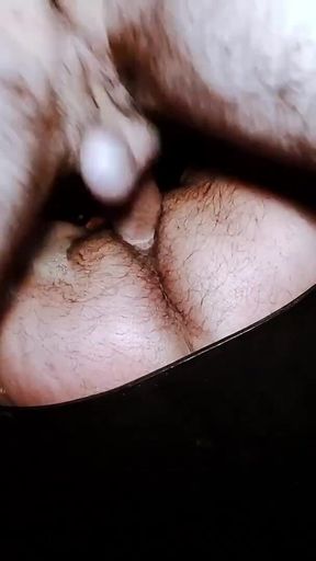 Uncut Stepdaddy Fucking Bearded Hunk Bareback at Cruising Club