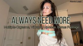Need More Orgasms Vibrator Cum Tease Solo Masturbation Up Close Real