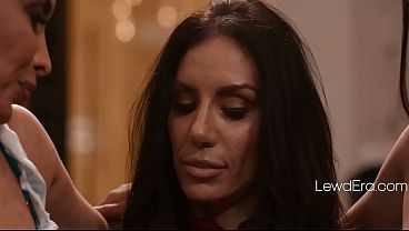 Suspended GF eats stepmom's ass in lesbian action