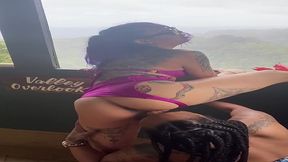 lesbians eating pussy on a waterfall in hawaii