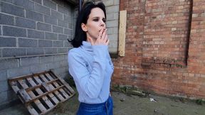 1333 Mia in Jeans and Vans SMOKEBREAK