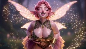 Thicc Pink Fairy Twerking Massive Ass with Magic Wand