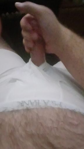 Jerking in white Jos. A. Bank boxerbriefs