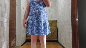 Hot Girly Boy Sissy Alone at Home Dressing on Her New Sexy Dresses