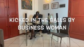 GEA DOMINA - KICKED IN THE BALLS BY BUSINESS WOMAN