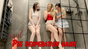 3 girl pee desperation game