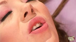 She was doing some crazy stuff at the beginning but later she got drilled hard